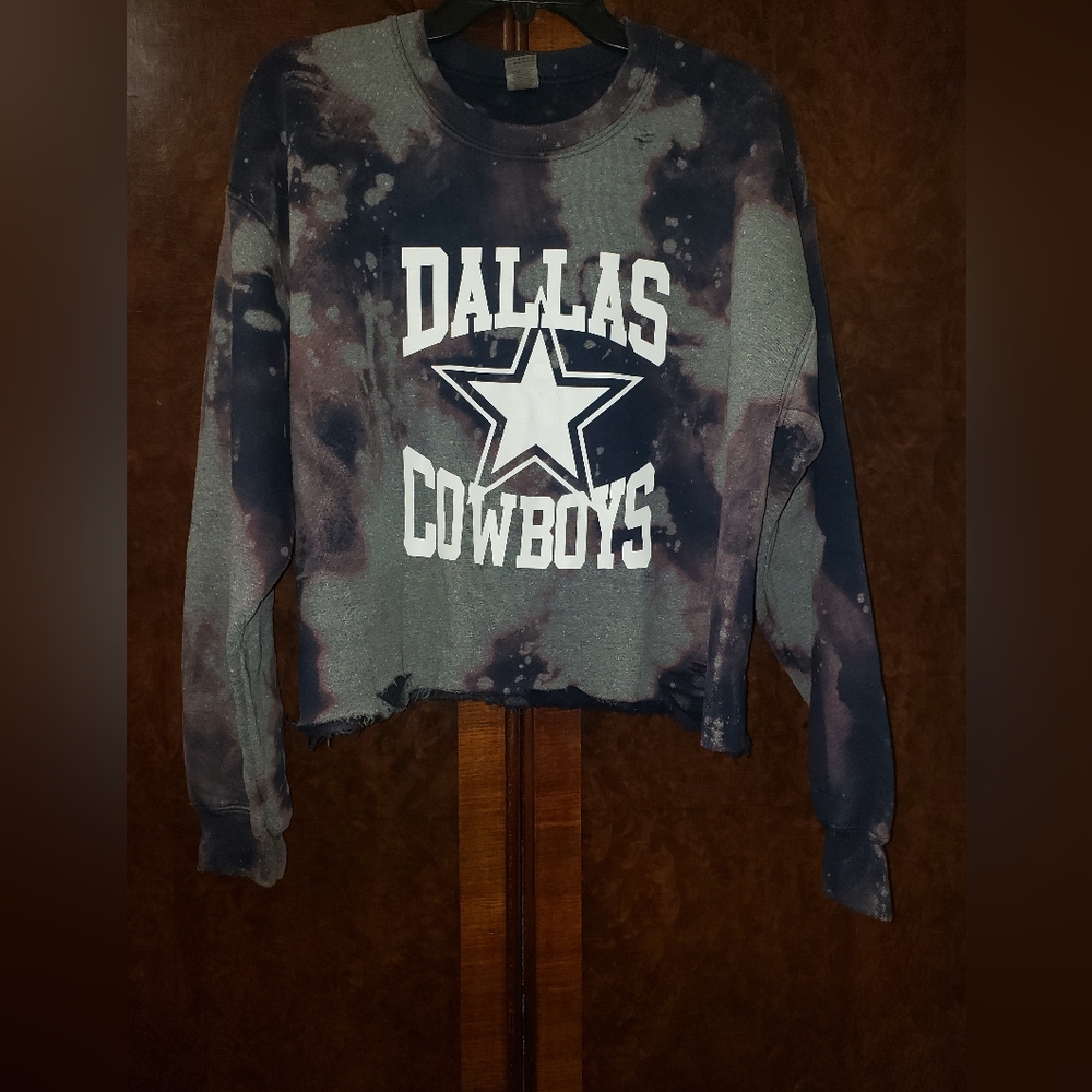 Custom Dallas Cowboys Tie-Dye Sweatshirt